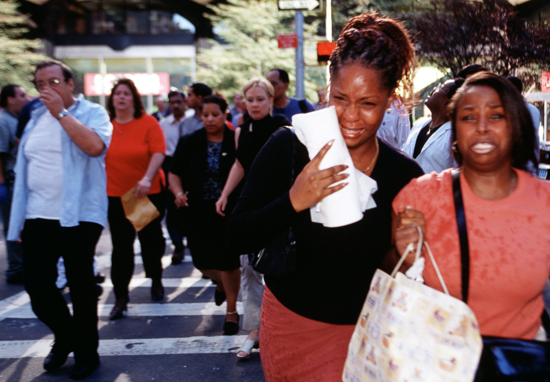 Workers flee in terror after planes hit WTC