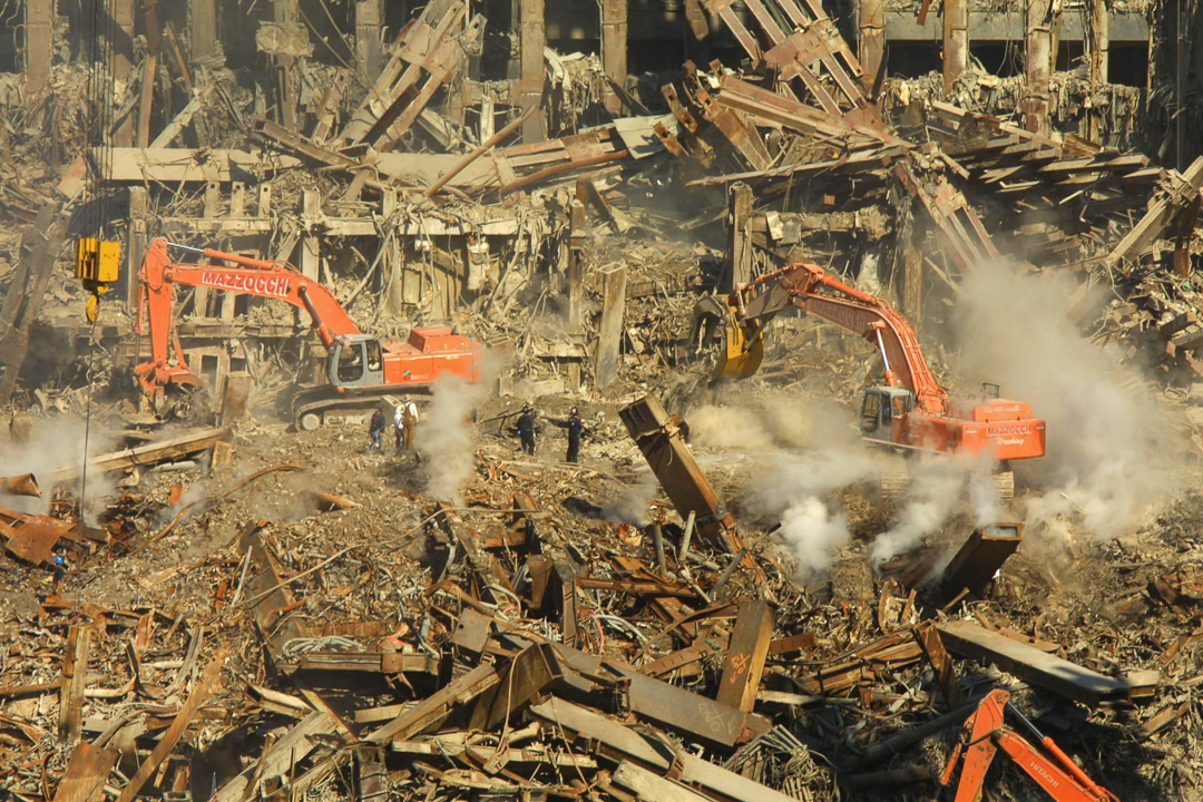 Debris removal at Ground Zero