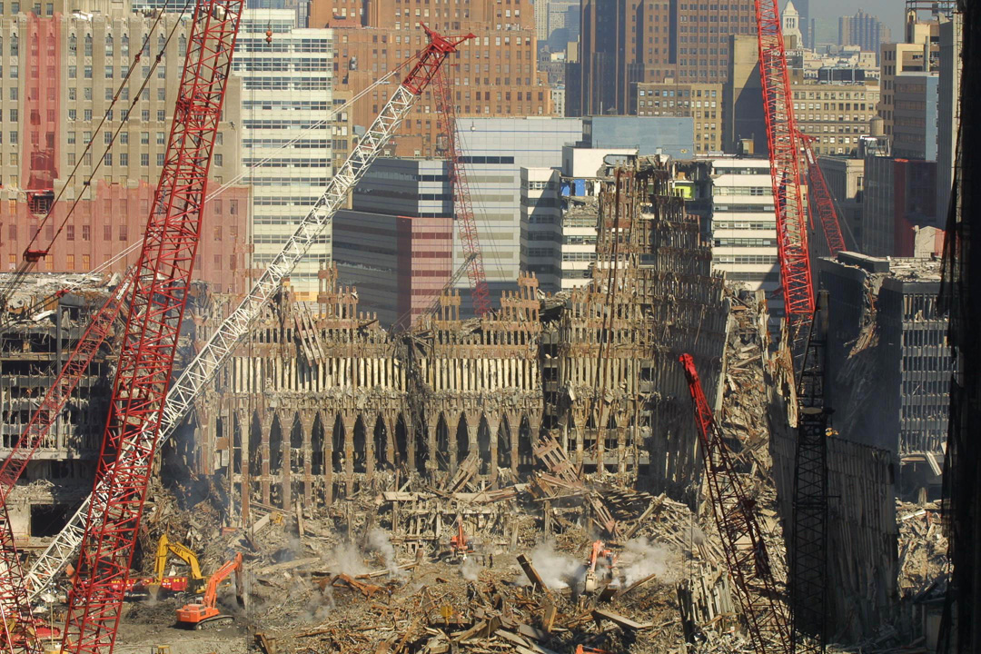 Debris removal at Ground Zero