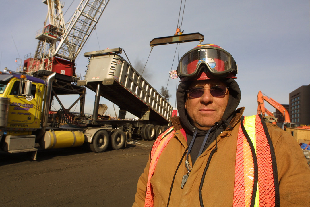 Mike Mazzei supervises WTC 9/11 debris removal