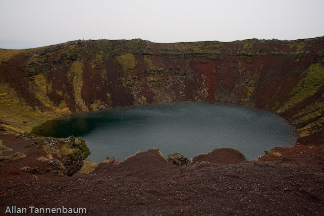 Some of Iceland's natural wonders on the Golden Circle Tour///Kerio volcanic Crater