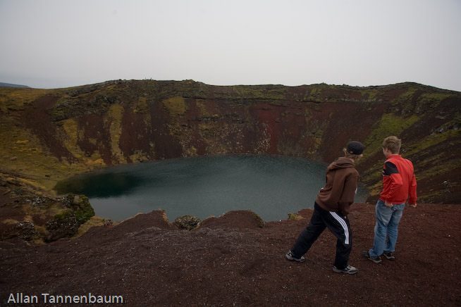 Some of Iceland's natural wonders on the Golden Circle Tour///Kerio volcanic Crater