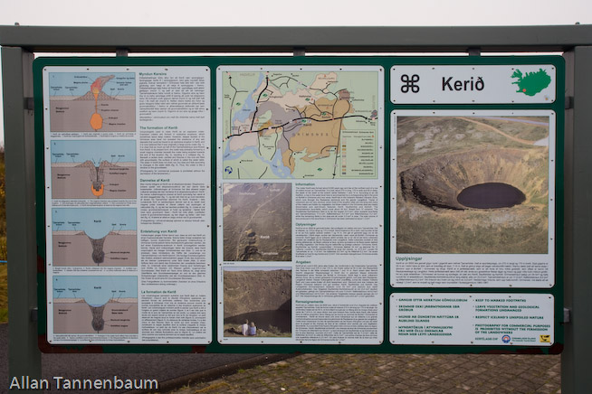 Some of Iceland's natural wonders on the Golden Circle Tour///Kerio volcanic Crater