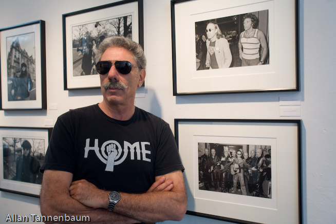 Installation of "John & Yoko: A New York Love Story" exhibition by Allan Tannenbaum at the Govinda Gallery in Washington, D.C.///Photographer Allan Tannenbaum