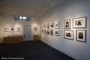 Installation of "John & Yoko: A New York Love Story" exhibition by Allan Tannenbaum at the Govinda Gallery in Washington, D.C.///