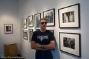 Installation of "John & Yoko: A New York Love Story" exhibition by Allan Tannenbaum at the Govinda Gallery in Washington, D.C.///